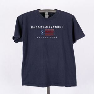 Harley-Davidson American Flag Rapid City South Dakota Sturgis USA Holoubek Y2K